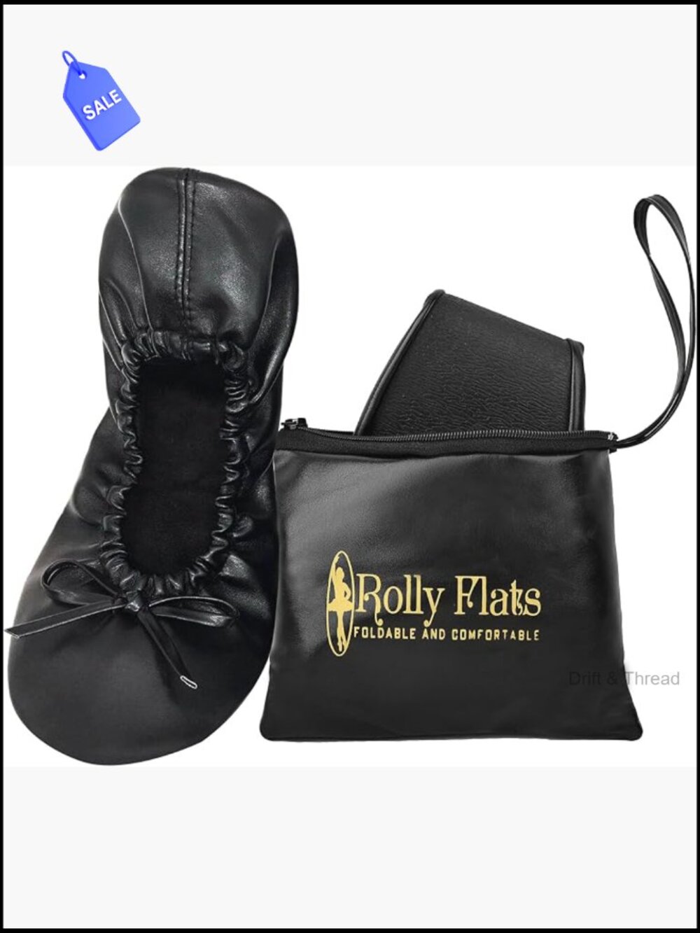 Foldable Ballet Flats, Travel & Wedding Shoes, Compact Slip-Ons